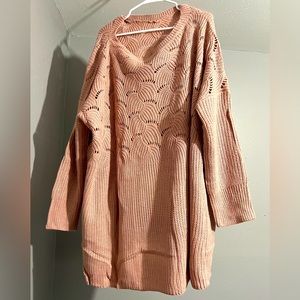 SHEIN Pink Crew Neck Sweater